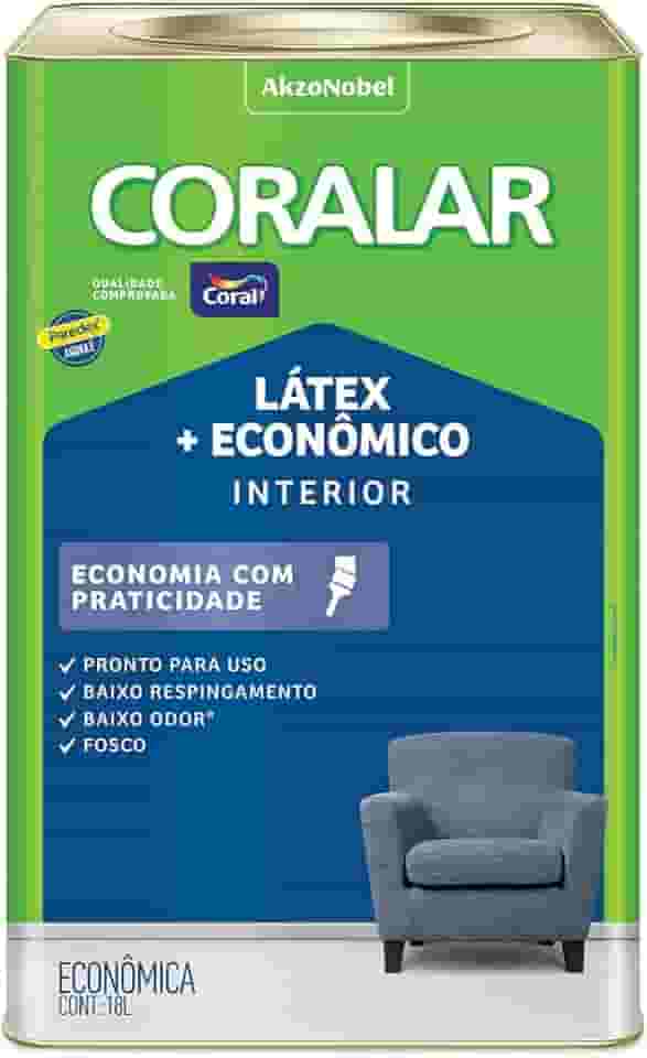 CORALAR LÁTEX MAIS ECONÔMICO BRANCO 18L - CORAL