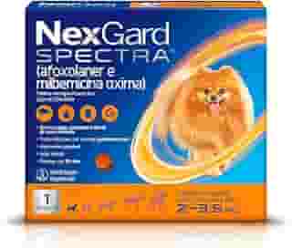 NexGard Spectra Antipulgas e Carrapatos e Vermífugo para Cães de 2 a 3,5kg - 1 tablete