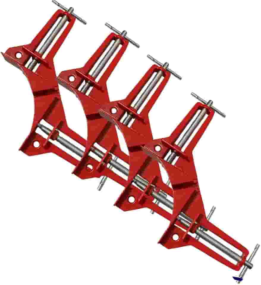 KIt 4 Grampo Sargento Angular 90 Graus Marceneiro Vidraceiro