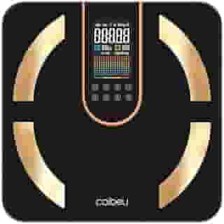 Balança Inteligente Digital Corporal, Balança Bioimpedancia, Capacidade 180 kg, Tela Dupla em Vidro, Sincroniza com Google Fit/Apple Saúde