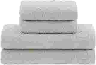 Buddemeyer Jogo de toalhas Florentina Banho Bege 4 peças