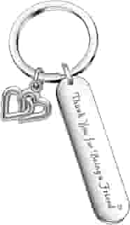 De&ai Chaveiro Thank You For Being A Friend - Joias de aniversário para melhor amiga presentes para mulheres - Presentes de irmã para mulheres - Joias BFF - Chaveiro de amizade