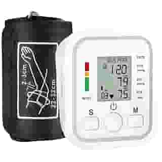 Medidor de Pressão Arterial Digital Automático de Braço com Voz em Português Portátil Detecta Hipertensão e Batimentos Irregulares PREMIUM