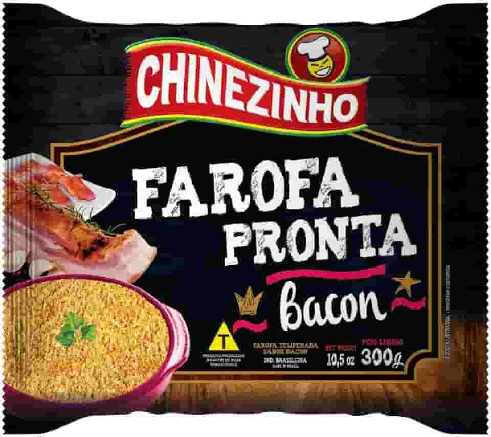 Chinezinho Farofa Pronta Bacon 250 Gramas