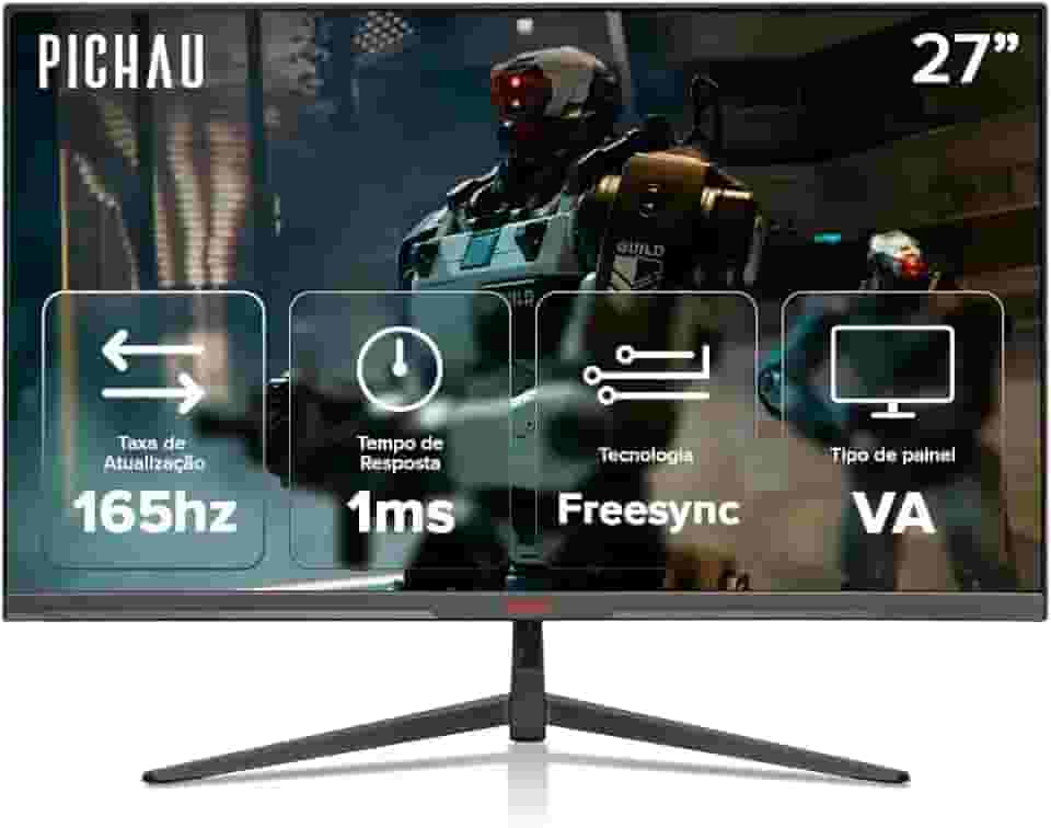 Monitor Gamer Pichau Centauri Pulse 27B | 27 Pol | VA | 2K | 1ms | 165Hz | HDMI/DP | PG-CTR27B-BL02