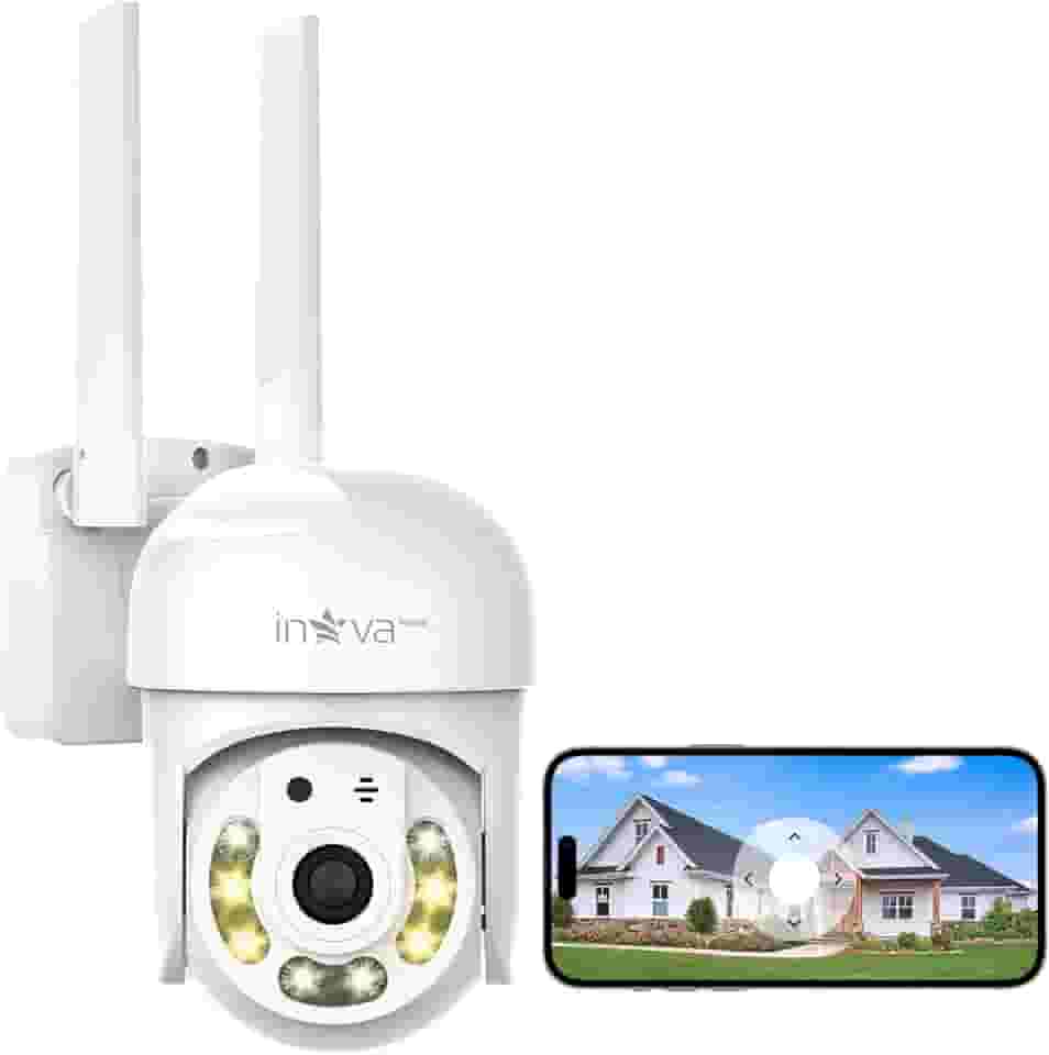 Câmera de Segurança Wifi Externa, Camera HD 1080p, Camera Wifi 360, Visão noturna colorida, IP66 à Prova d'água e à Prova de Poeira, Chamada de Voz Bidirecional, Detecção de Movimento