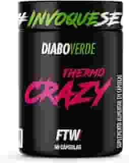 FTW Thermo Crazy Pote 60 Cáps Termogênico e Energia Cafeína e Taurina - Diabo Verde