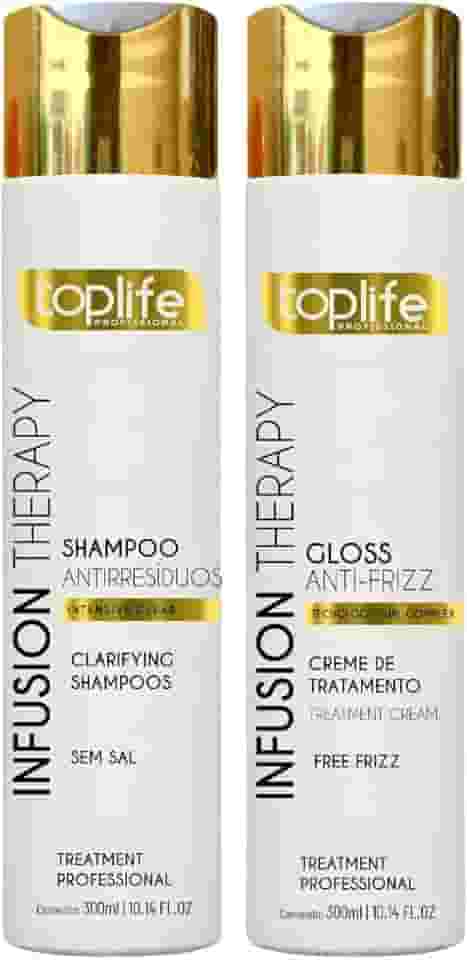 Kit Escova Progressiva Infusion Therapy Toplife Profissional 2x300ml