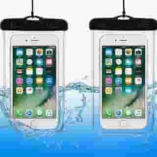 Kit 2 Capas Para Celular Universal A Prova D'Água Impermeável Até 6.5 Polegadas Ideal para Chuva e Shows