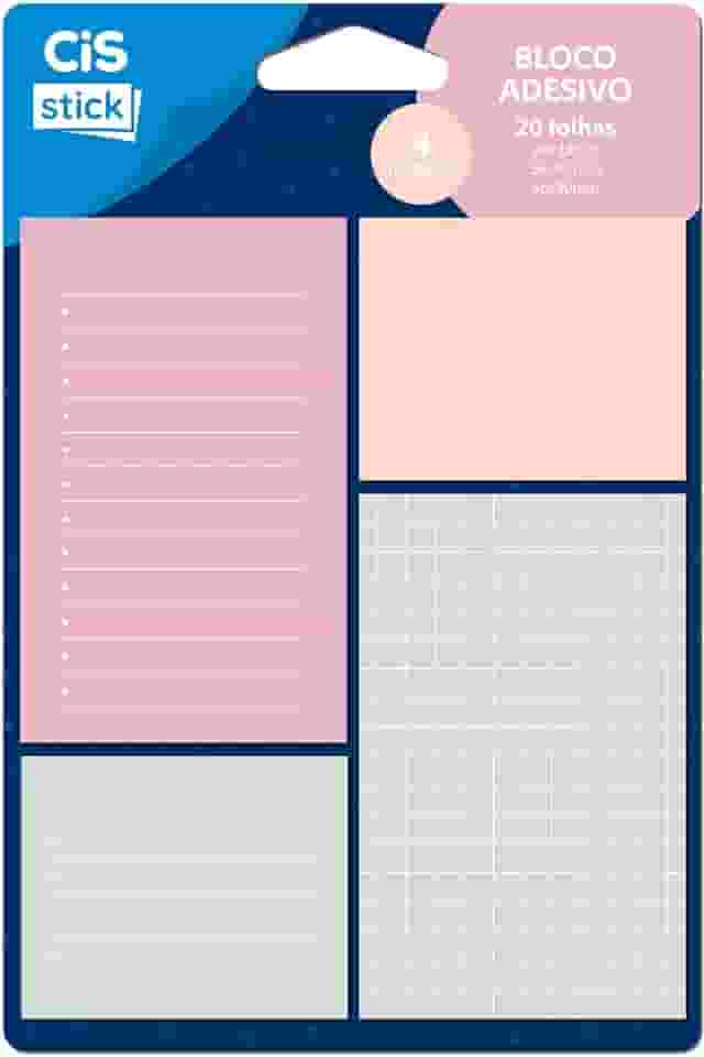 CIS Trend ST0202 Bloco Adesivo 4 modelos - 20 folhas por bloco