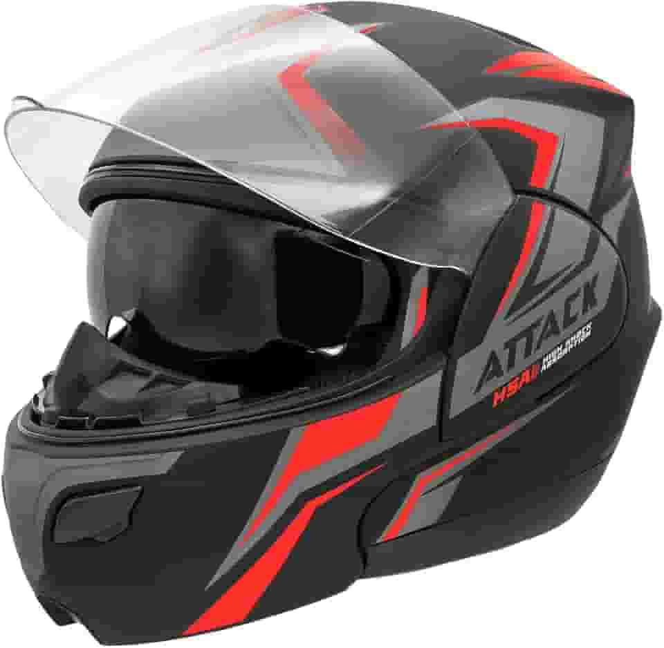 CAPACETE ESCAMOTEÁVEL PRO TORK ATTACK HSA VERMELHO TAM. 58
