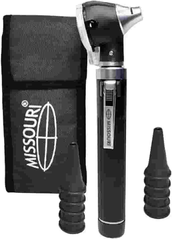 KIT LEDOtoscopioo-De-LED Com Estojo Cor Preto