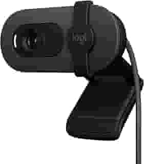 Webcam Full HD Logitech Brio 100 com Microfone Integrado, Proteção de Privacidade, Correção Automática de Luz e Conexão USB-A - Grafite