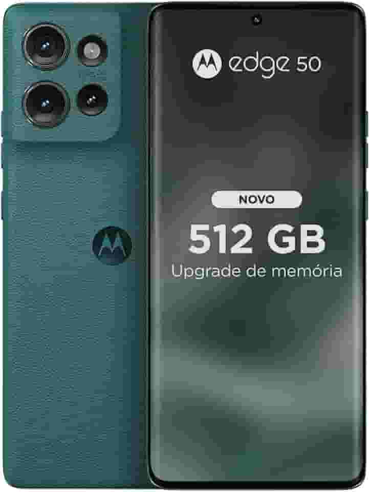 Smartphone Motorola Edge 50 5G - 512GB 24GB (12GB RAM+12GB Ram Boost) 50MP Sony Camera Moto AI Ultrarresistencia militar - Green