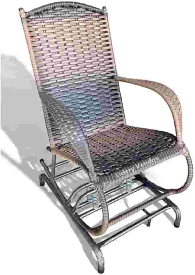 adeira de Balanço para Área Externa em - Conforto e Estilo para Ambientes Externos como Varanda, Quintal e Jardim(Marrom Escuro)