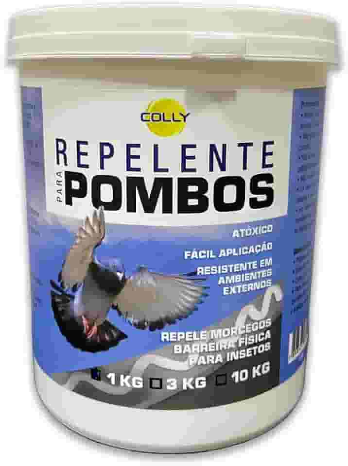 Repelente Pombo e Morcegos Repele Espanta Pombos Colly 1 Kg - Espanta Pombos e Pássaros