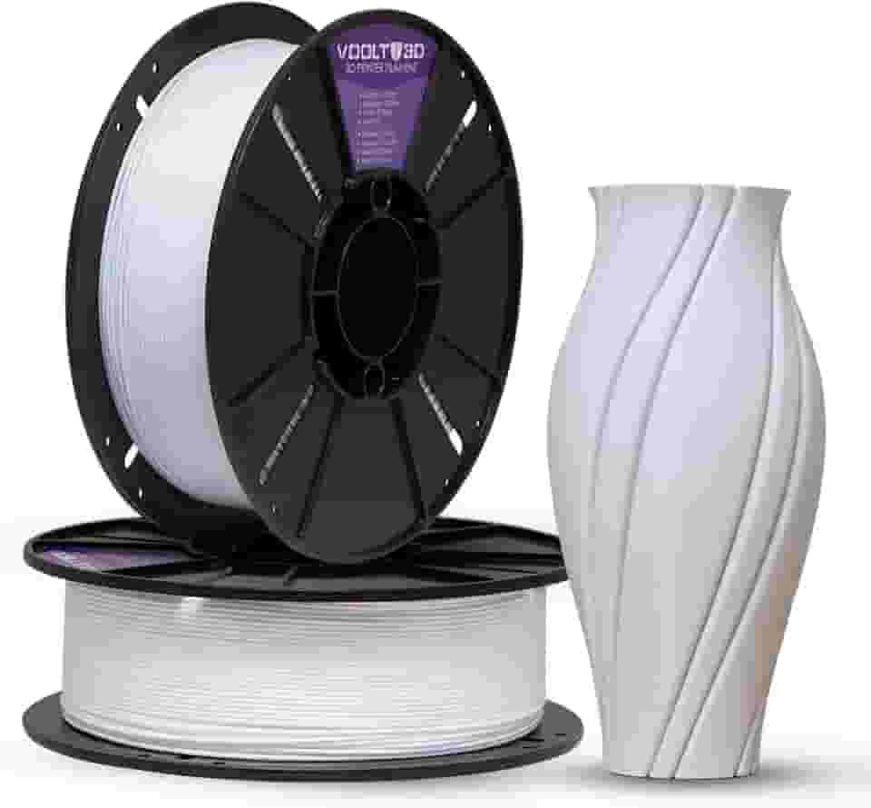 Voolt3D - Filamento PLA Branco Dental 1kg 1.75mm - Para Impressora 3D FDM - Nacional