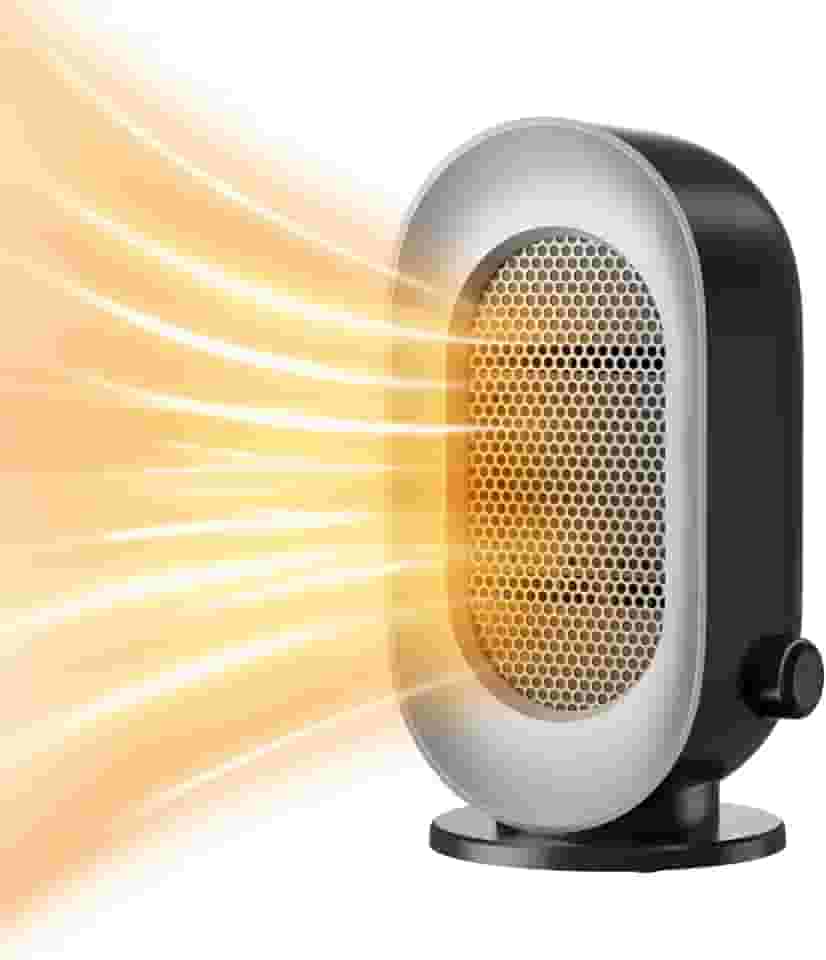 Hwawhin Aquecedor Portátil Para Ambientes Internos, 3 Modos, Aquecedores Elétricos Pequenos, Com Proteção Contra Superaquecimento E Tombamento Aquecimento Rápido, Silencioso Eficiência Energética (C