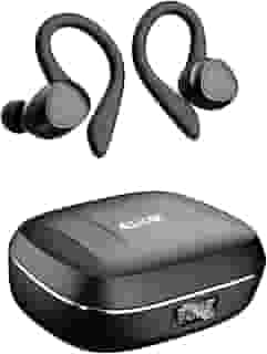 Fone de Ouvido Bluetooth com Microfone e Cancelamento de Ruído Ativo - 4Leader, à Prova D'água e com até 20 Horas de Reprodução - Melhor Escolha para Esportes e Atividades ao Ar Livre - Preto