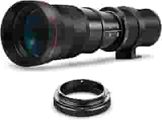 Lente teleobjetiva manual de alta potência 420-800 mm f/8 para Nikon D500, D600, D610, D700, D750, D800, D810, D850, D3100, D3200, D3300, D3400, D35000, D5000 0 00 , D52 00, D5300, D5500, D5600,