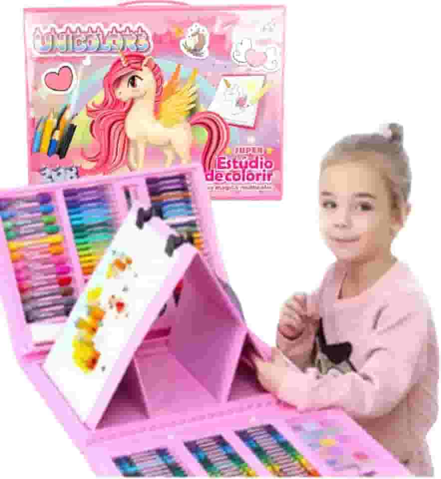 Maleta de pintura 208 peças para colorir Estojo para pintar