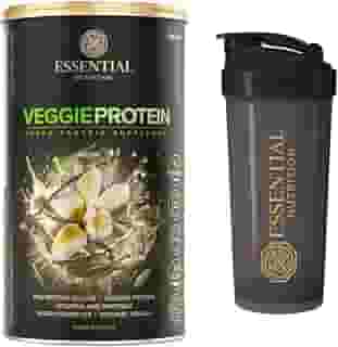 Veggie Whey Protein - Essential Nutrition - Vanilla (Baunilha) + Coqueteleira Oficial (Proteína Isolada vegana/vegetariana)
