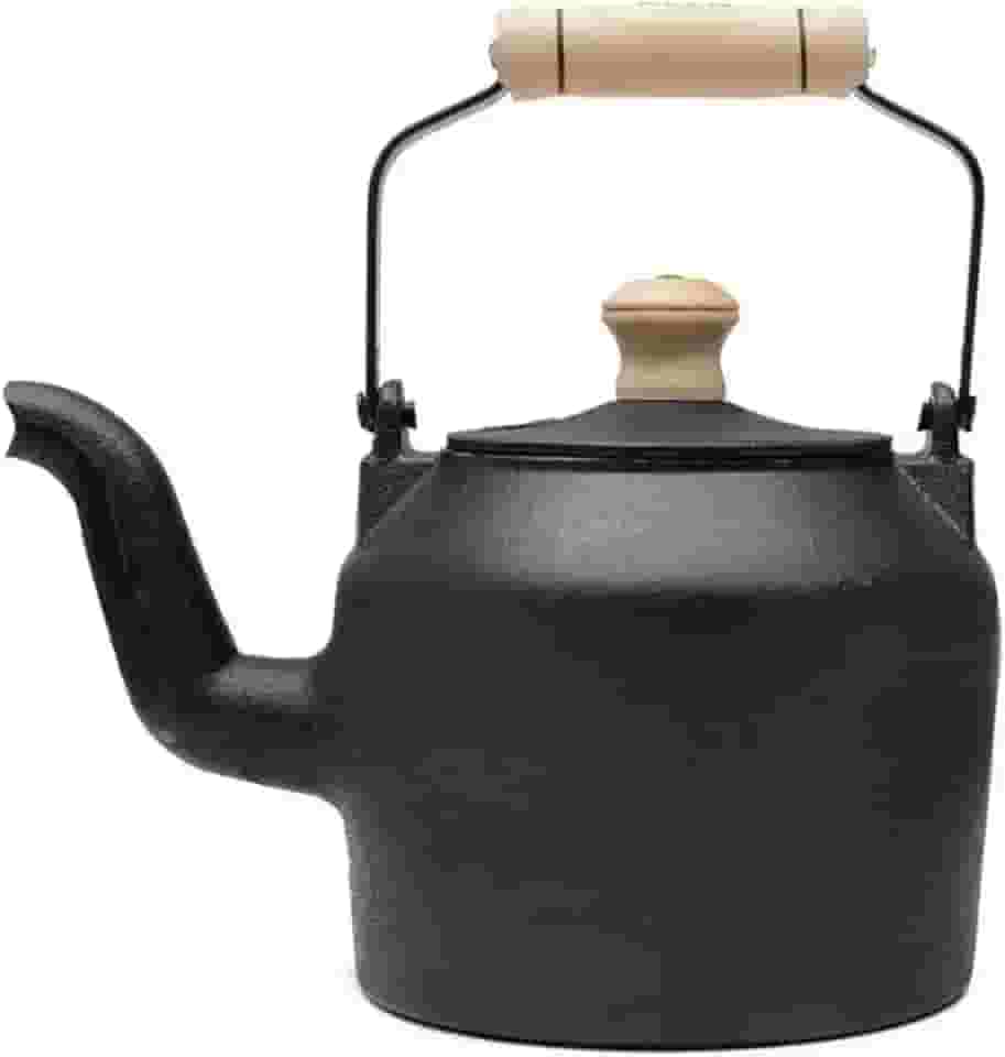 Chaleira De Ferro Fundido 2 Litros Com Tampa E Alça Preto