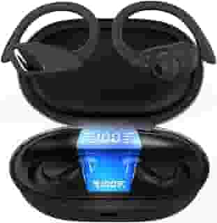 Fone de Ouvido Bluetooth 5.3 Esportivo Estéreo IPX5 à Prova D’Água – 45h de Bateria, Microfone Embutido, Design Ergonômico para Corrida, Academia, Jogos, iPhone e Android [VALUANCE]