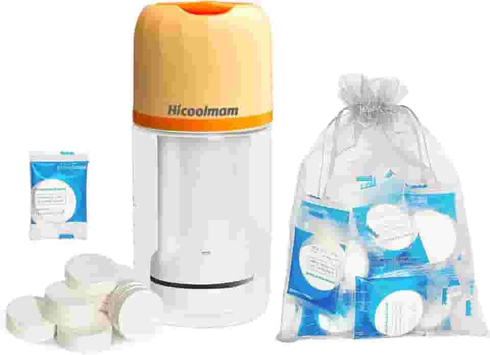 Aquecedor de lenços umedecidos portátil, aquecedor de lenços umedecidos para bebês, lenços comprimidos/dispensador de toalha com 40 peças de toalhas comprimidas, máquina de lenços faciais úmidos