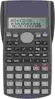 Helect Calculadora científica de engenharia de 2 linhas, adequada para escola e negócios (preto)