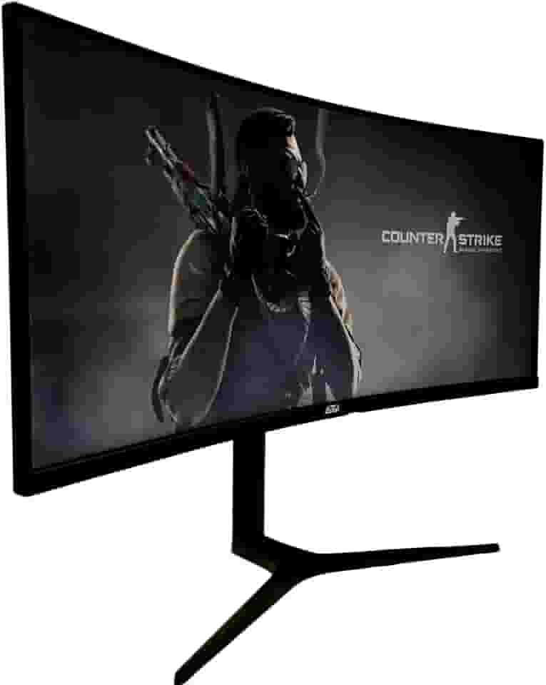 Monitor Gamer Ultrawide 34 Polegadas 165Hz 1ms Resolução WQHD Preto HDMI/DP - Design Ergonômico