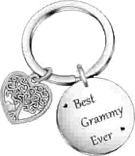 Chaveiro Best Grammy Ever Presente de Dia das Mães Presente de Aniversário para Avó Joias Gigi Joias para Avó, Chaveiro Best Grammy Ever, General