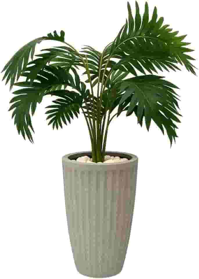Planta Artificial Palmeira Com Vaso Polietileno(Cinza)