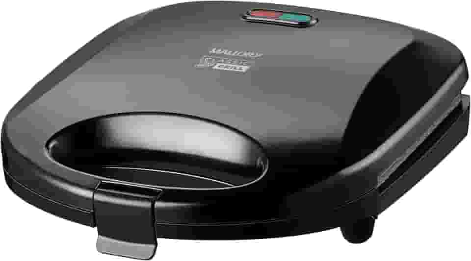 Sanduicheira Elétrica Mallory Classic Grill – 2 em 1, Grelha e Assa Pães, Carnes, Peixes e Legumes, Placas Antiaderentes, Luzes LED- 127V