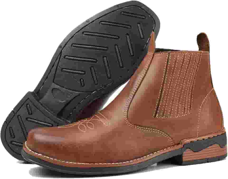 botina masculina em couro estilo rodeio country texana bota mateira