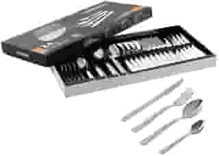 Faqueiro Tramontina Búzios cem Aço Inox com Detalhe 24 Peças