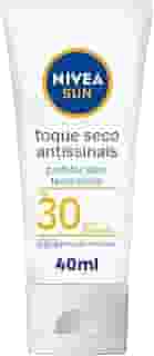 NIVEA SUN Protetor Solar Facial Toque Seco Antissinais FPS 30 40ml - Diário FPS 30, proteção UVA/UVB, previne o envelhecimento da pele, textura não oleosa, controla o brilho