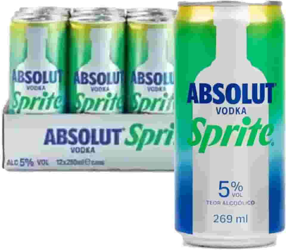 Kit c/ 6und Drink Pronto Vodka ABSOLUT+SPRITE Lata 269ml