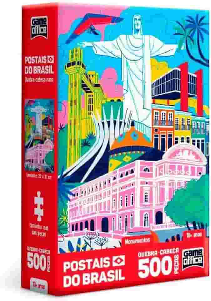 Toyster - Quebra-cabeça: Postais do Brasil: Monumentos - 500 peças nano - Game Office