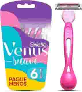Gillette Venus Suave, Aparelho de Depilação Descartável com Aloe, 6 Uds