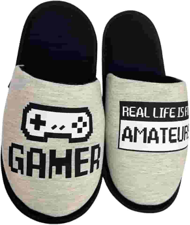 Pantufa Gamer chinelo de quarto extra grande especial