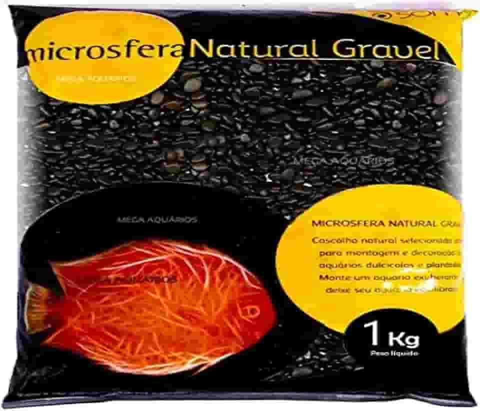 SOMA - Substrato Microsfera Natural Gravel Pebble Black (3-5mm) - 1kg