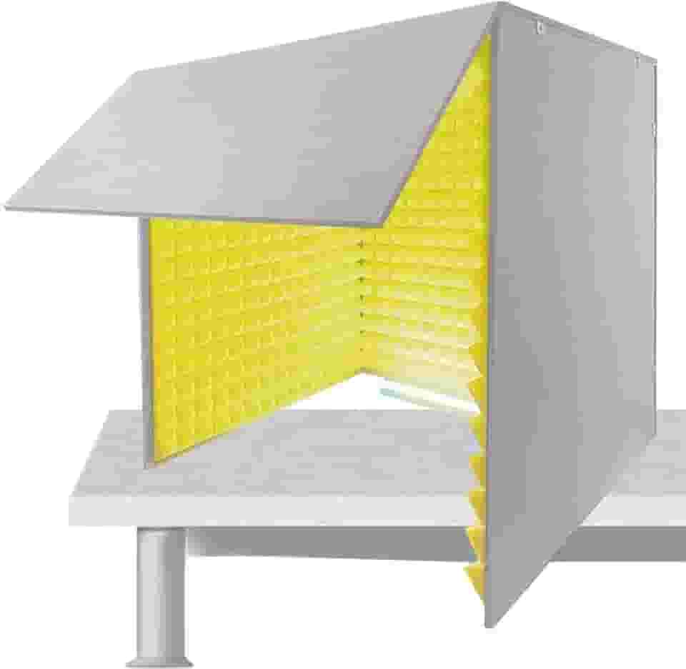 Cabine de gravação de voz portátil cabine de isolamento capa à prova de som de mesa caixa de cabine de som feita por si mesma escudo absorvente de voz espuma absorvente de alta densidade for