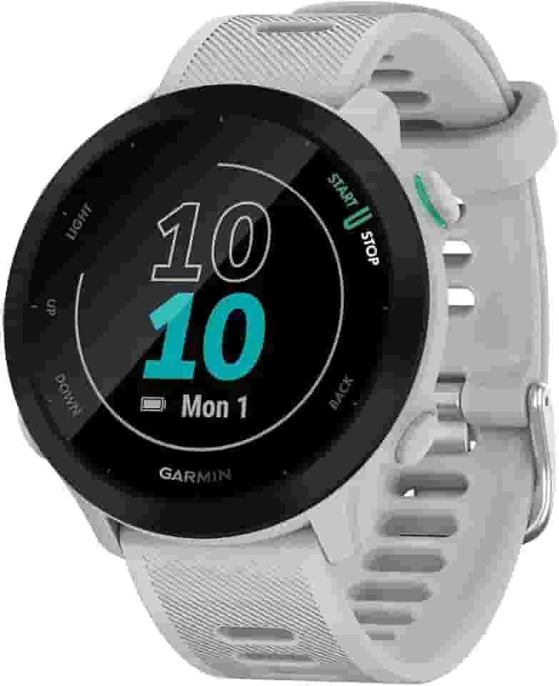 Garmin Relógio Forerunner 55 Branco 42mm com Monitor Cardíaco de Pulso e GPS