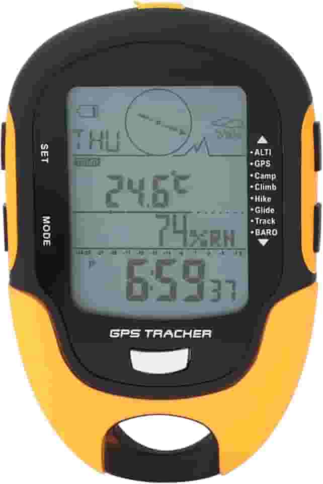 Dioche Receptor de GPS Em Navegação Dupla Com Altímetro Digital Recarregável USB para Aventuras Digitais Recarregáveis para Aventuras Ao Ar Livre