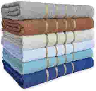 Kit 04 Toalha de Banho 100% Algodão Selecionado com Alta Absorção 70x130cm (Sortido)