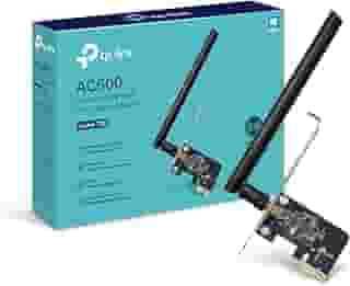 TP-Link Placa PCIe WiFi AC600 para PC desktop, placa de rede interna sem fio de banda dupla (Archer T2E) antena de alto ganho, MU-MIMO, WPA3, perfil baixo, suporta Windows 10/11