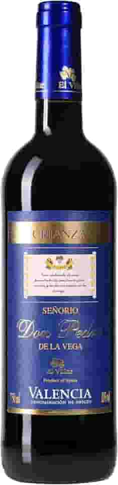 Señorio Don Pedro, Vinho tinto, Tempranillo e Merlot, Crianza, Espanhol, El Villar, 750ml