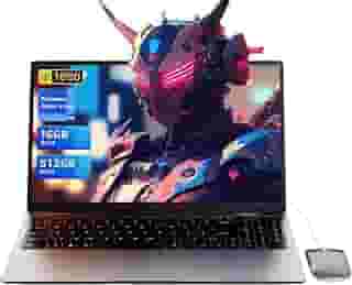 Laptop de 15,6 polegadas – Processador Quad-Core N95 (até 3,4 GHz) Laptop PC 16 GB DDR4 512 GB SSD, laptop executivo para estudantes com suporte Touch ID, WiFi, BT4.2, HDMI, USB 3.0