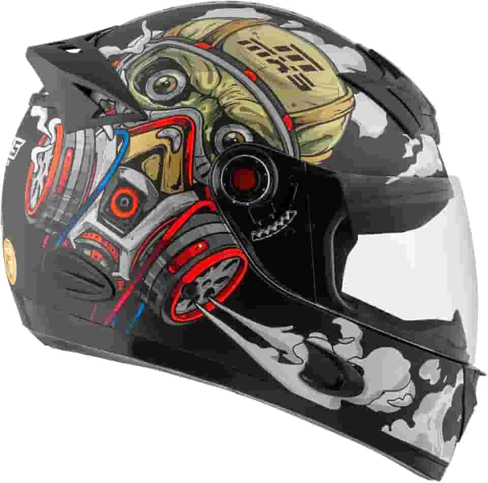 Capacete Fechado Mixs Helmets MX5 VÍrus Fosco Tam. 58 Bege 58
